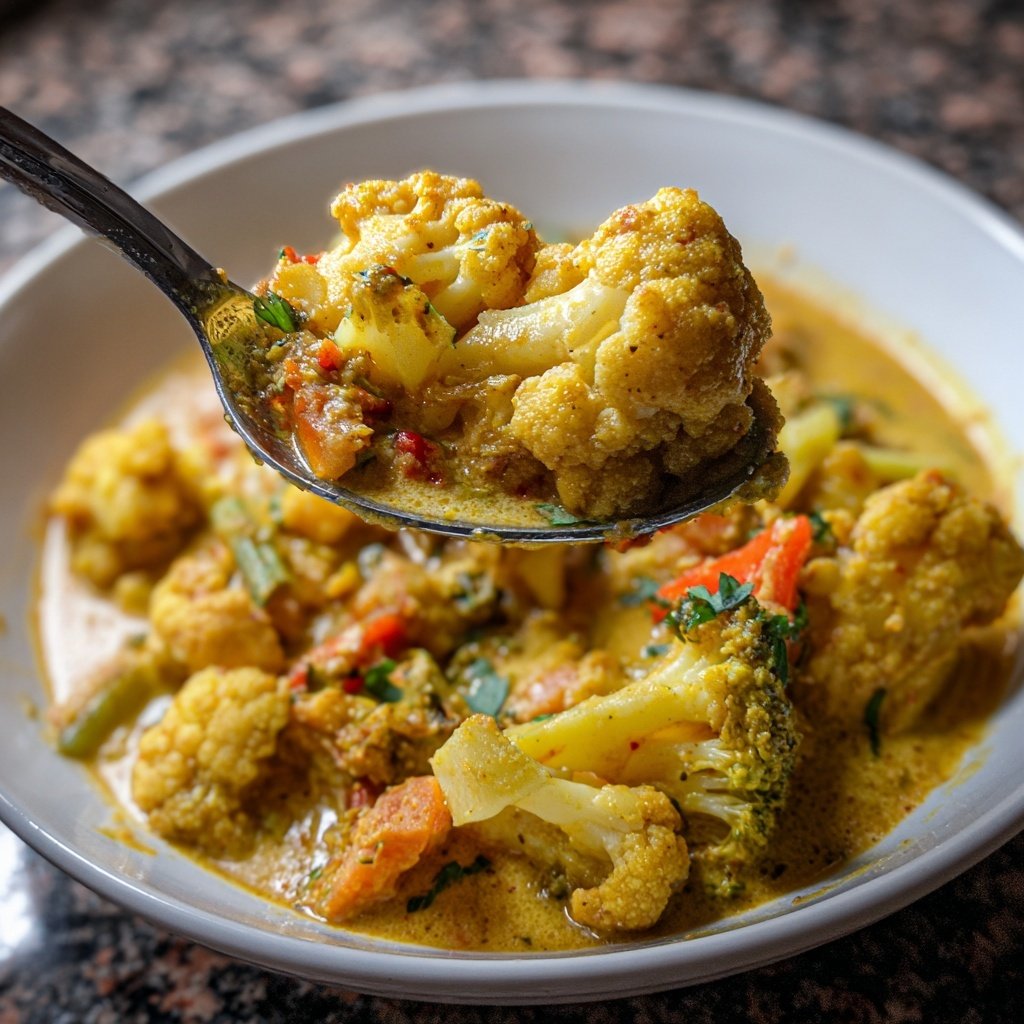 Blumenkohl Curry Mit Kokosmilch