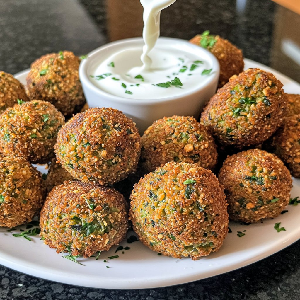 Falafel mit Joghurt-Dip