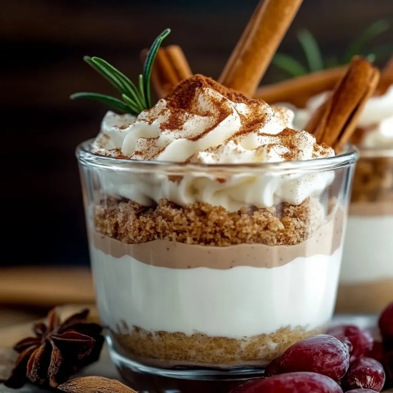 Winterlicher Gewürz-Käsekuchen-Trifle