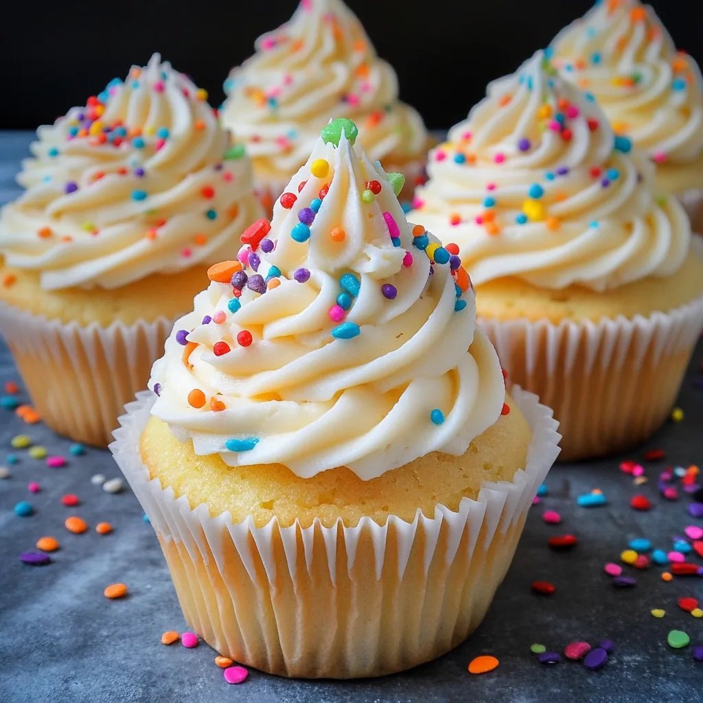 Funfetti-Vanille-Cupcakes