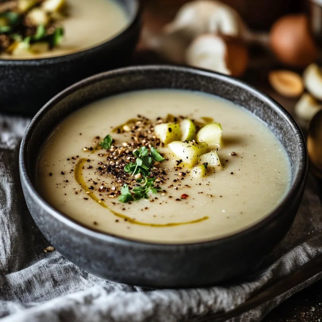 Maronensuppe mit Apfel