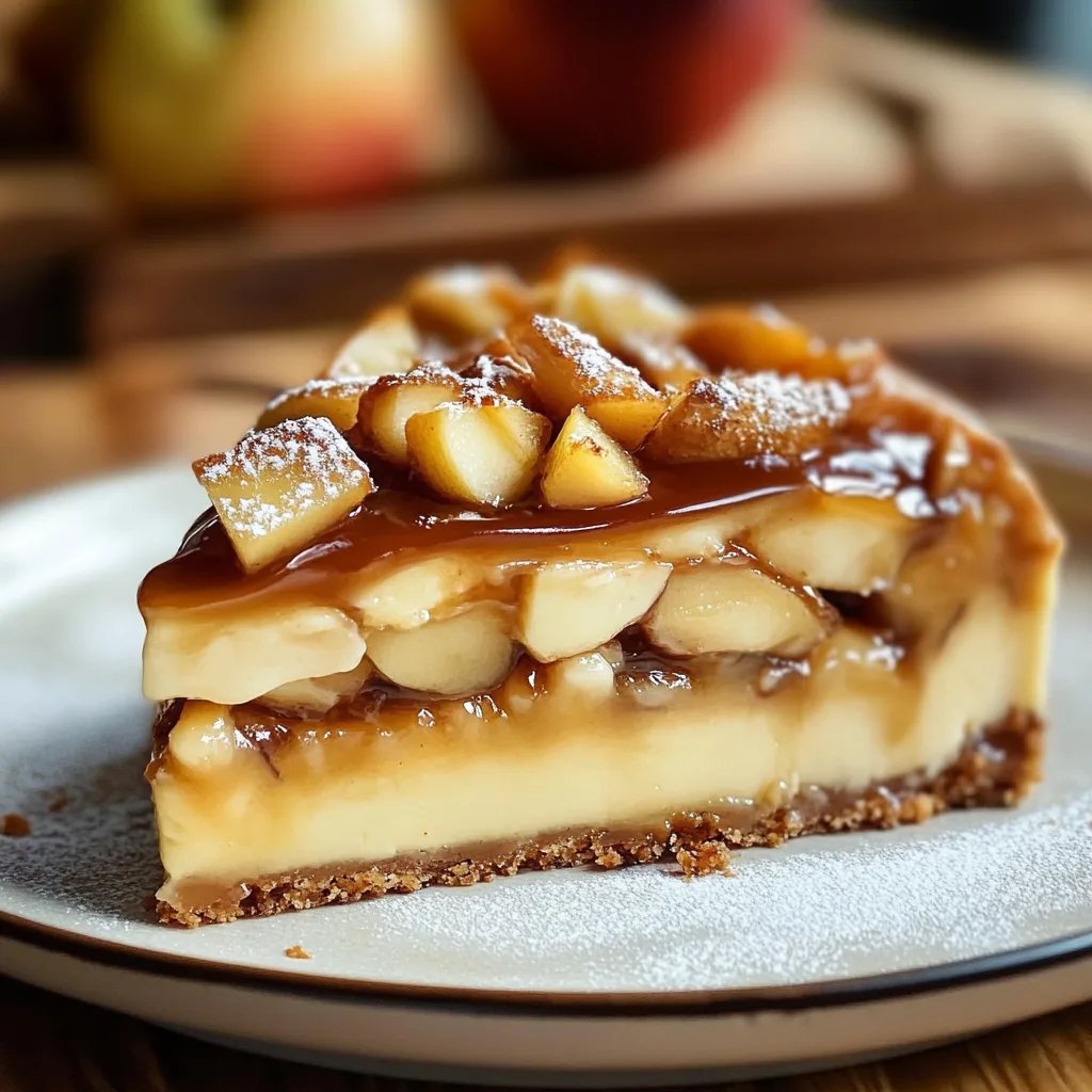 Karamell-Apfel-Käsekuchen