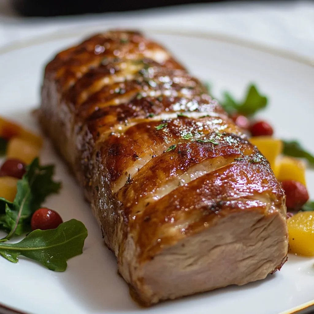 Rinderfilet im Blätterteig mit Pilzen, Rinderbauchspeck und Senf-Cremesauce
