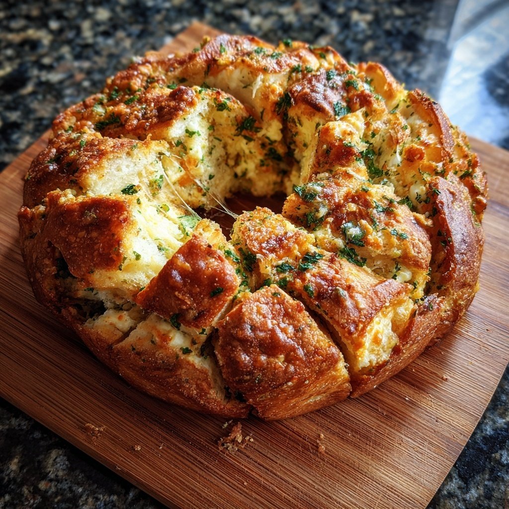 Zupfbrot Mit Kräuterquark Füllung