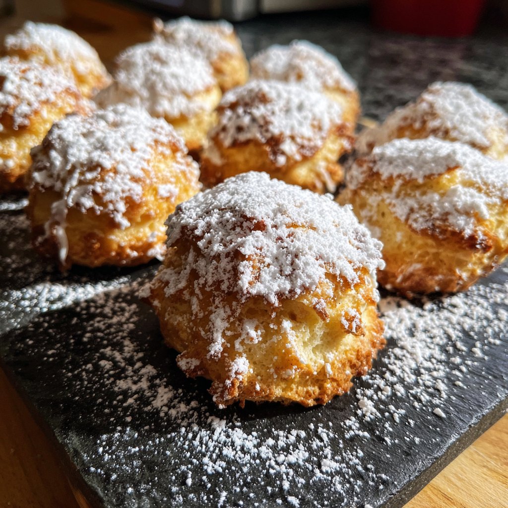 Quarkbällchen aus dem Backofen