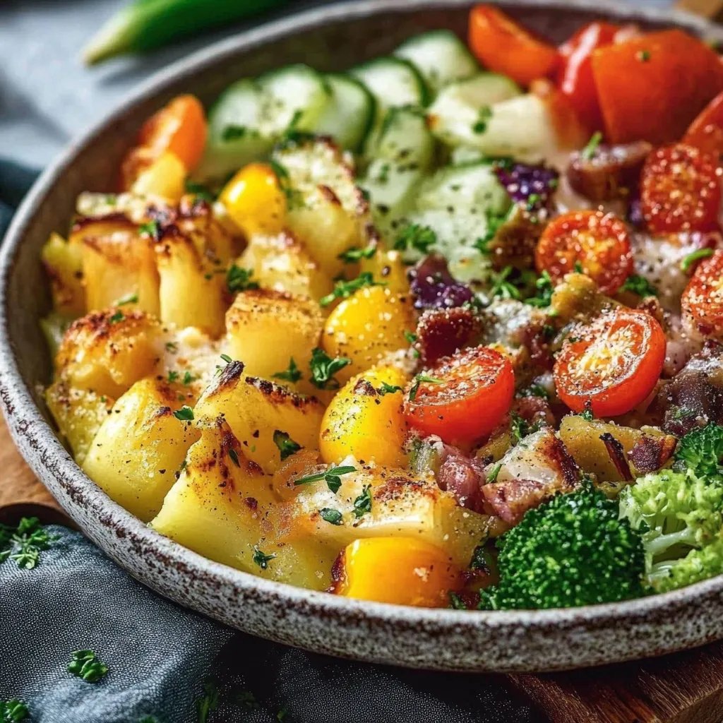 Bunter Gemüse-Hack-Auflauf