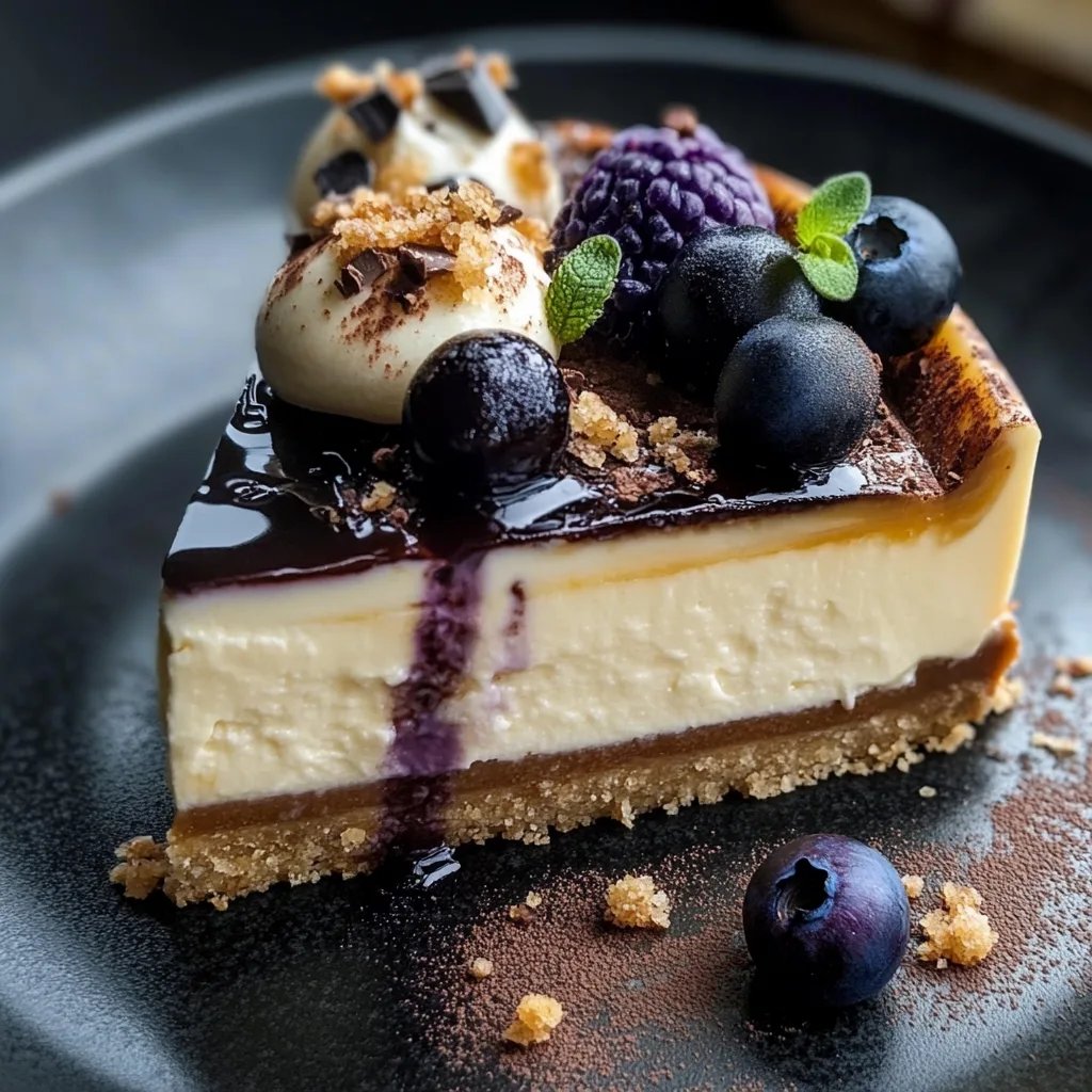 Weißer Schokoladen-Blaubeer-Cheesecake