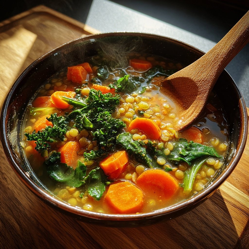 Kalorienarme Linsen Suppe Mit Gemüse
