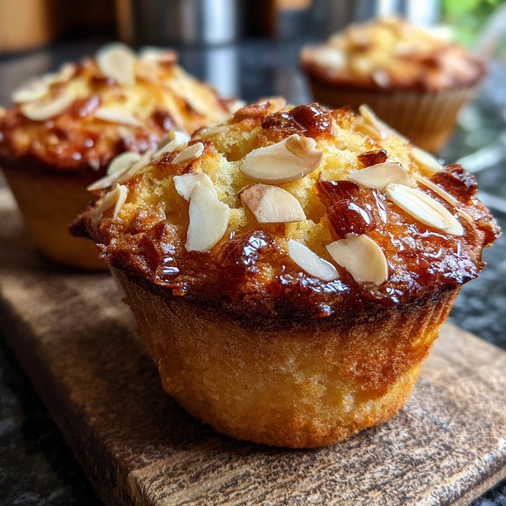 Muffins mit Mandeln und Honig