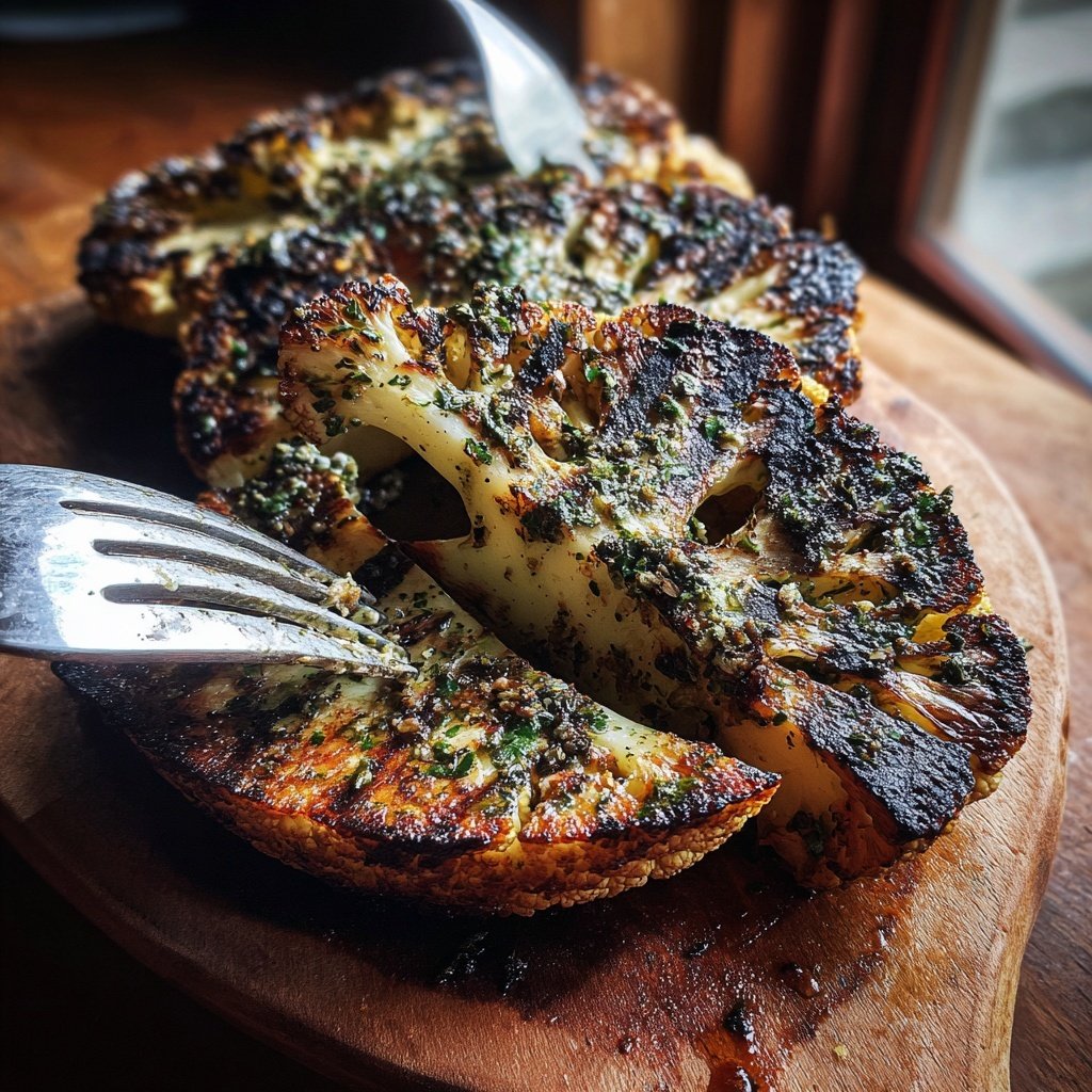 Blumenkohl-Steaks vom Grill